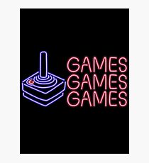 Games Games Games Photographic Print