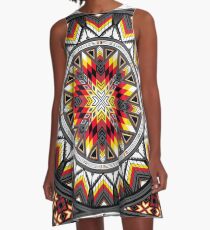 Sacred Places Red A-Line Dress