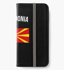 Mazedonien Flagge iPhone Flip-Case/Hülle/Skin