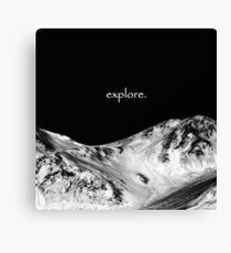 Explore Canvas Print