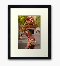 Food Vendor Framed Print