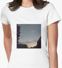 Sky and Building Women's Fitted T-Shirt