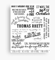thomas rhett life changes album lyrics Canvas Print