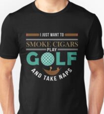 Golft Cigar Gift| Cigar Gift For Men | Cigar Gift For Him | Cigar Gift for Dad | Unique Cigar Gifts | Cigar Shirt | Birthday Cigar Gift | Cigar Lovers Unisex T-Shirt
