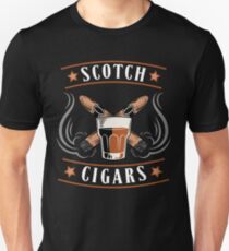 Scotch Cigar Gift | Cigar Gift For Men | Cigar Gift For Him | Cigar Gift for Dad | Unique Cigar Gifts | Cigar Shirt | Birthday Cigar Gift | Cigar Lovers Unisex T-Shirt