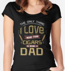 Cigar Gift for Dad | Cigar Gift For Men | Cigar Gift For Him | Cigar Gift for Dad | Unique Cigar Gifts | Cigar Shirt | Birthday Cigar Gift | Cigar Lovers Women's Fitted Scoop T-Shirt