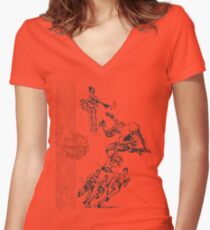 Vintage Pee Chee Women's Fitted V-Neck T-Shirt
