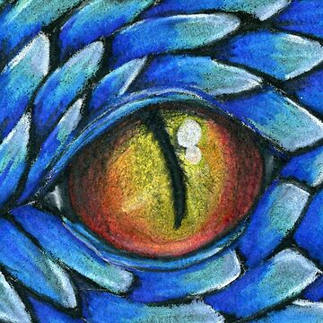 Wall Art Print Blue dragon eye, Gifts & Merchandise