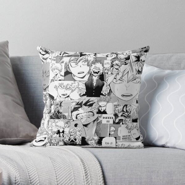 Bakugou Katsuki Collage Throw Pillow