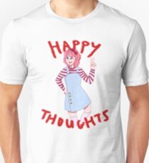 Pensées heureuses T-shirt unisexe