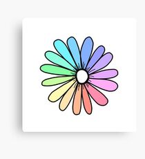 Rainbow flower Canvas Print