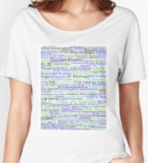 Psych tv show poster, nicknames, Burton Guster Women's Relaxed Fit T-Shirt