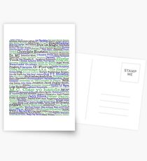 Psych tv show poster, nicknames, Burton Guster Postcards