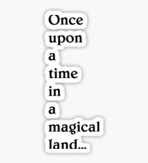 Once upon a time... Sticker