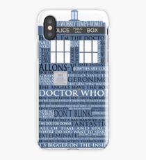 Dr. Who Whovian fans iPhone Case