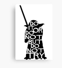 Yoda Do it Canvas Print
