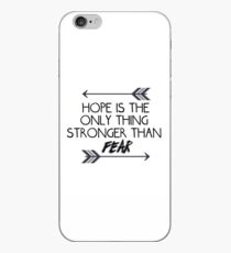 The hunger games quote design iPhone Case