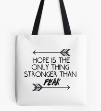 The hunger games quote design Tote Bag
