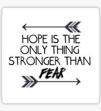 The hunger games quote design Sticker