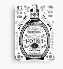 Die Legende von Zelda Red Potion Geek Linie Artly Metallbild