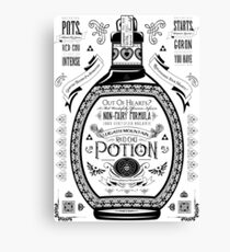 Legend of Zelda Red Potion Geek Line Artly Canvas Print