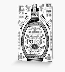 Legend of Zelda Red Potion Geek Line Artly Greeting Card