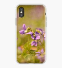 Playful Wild Violets iPhone Case