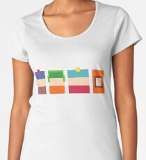 South Park Boys Pixel Art Women's Premium T-Shirt