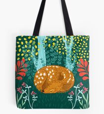 Sleeping Fawn Tote Bag