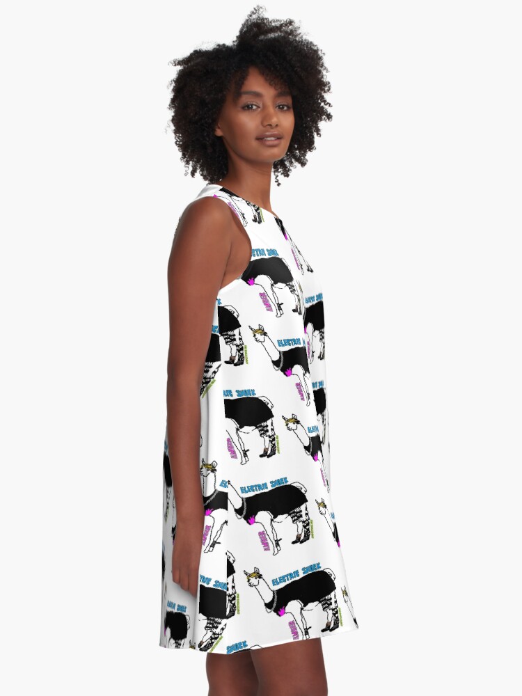 F X Llama Amber Liu Electric Shock A Line Dress By Dubukat