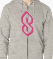 Super S Stussy logo Zipped Hoodie