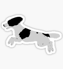 English Springer Spaniel (Working Type - Black) Jumping Sticker