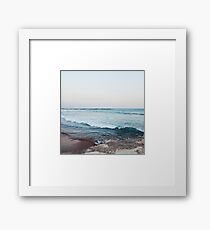 Calm ocean waves Framed Art Print