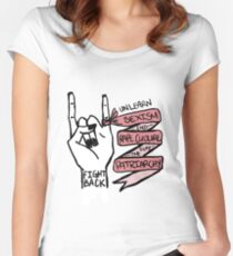 Fight Back! Women's Fitted Scoop T-Shirt