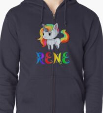 Rene Unicorn Zipped Hoodie
