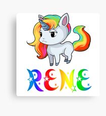 Rene Unicorn Canvas Print