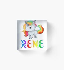 Rene Unicorn Acrylic Block