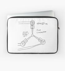 Flux Capacitor Drawing - Dark Laptop Sleeve