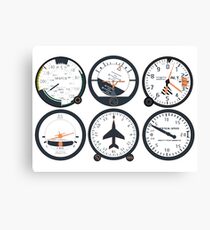 Basic Six Flight Instruments Canvas Print