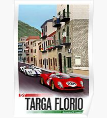 TARGA FLORIO; Jahrgang Grand Prix Auto Print Poster