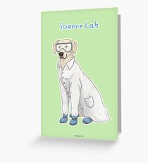 Tarjeta de felicitación Laboratorio de ciencia