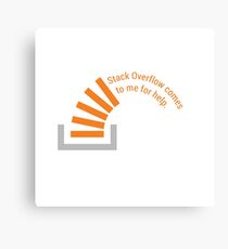 Stack Overflow Asks for Help Canvas Print