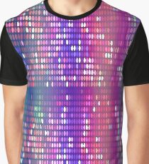 Regenbogen-Pailletten-Effekt Grafik T-Shirt