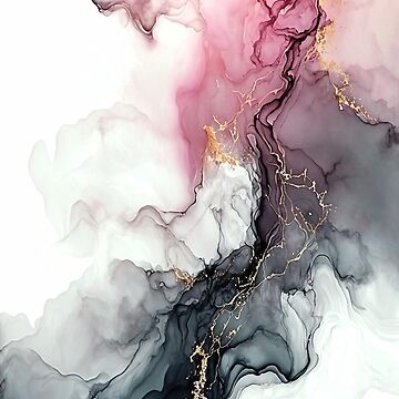 Stormy Wine Hues - Abstract Alcohol Ink Art Poster for Sale by inkvestor