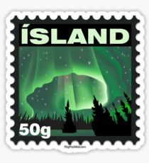 Iceland Stamp Sticker