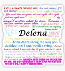 Delena Quotes Sticker