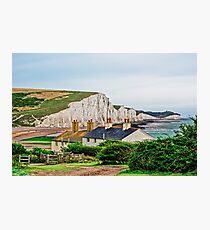 Coastguard Cottages at Seven Sisters #2, Seaford, England Photographic Print