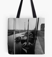 Blakeney Harbour in B&W Tote Bag
