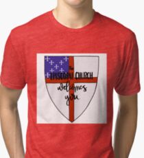 Episcopal Shield Tri-blend T-Shirt