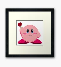 Kirby with rose Framed Print